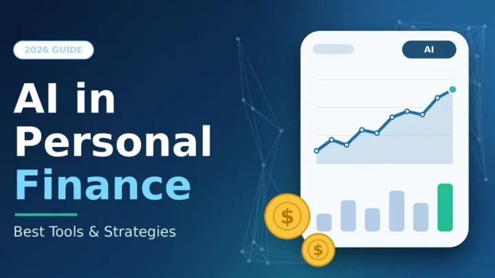 Person reviewing a personal finance app on a smartphone, illustrating AI money tools