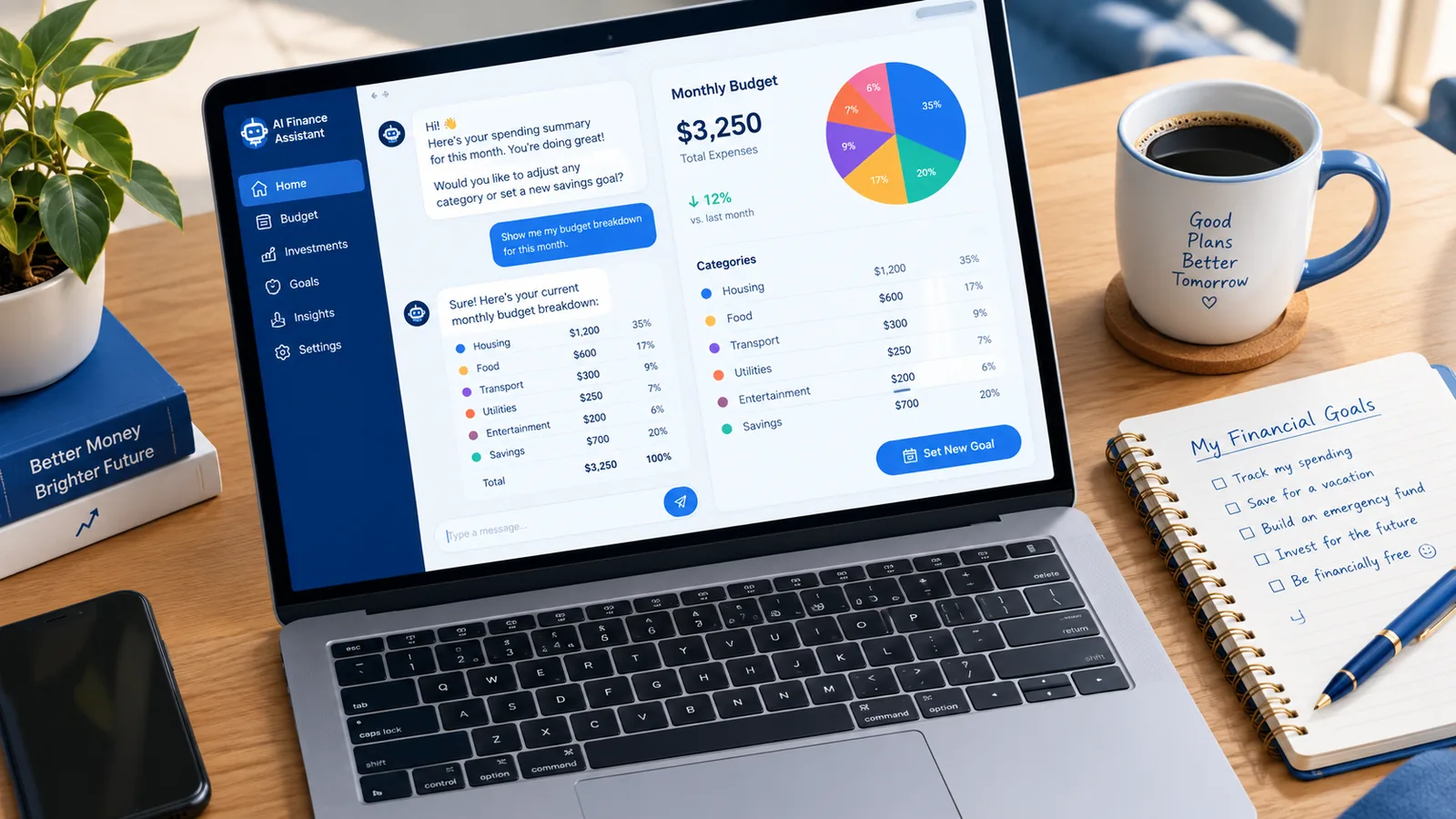 An overview of the six-step ChatGPT budgeting system covered in this guide.